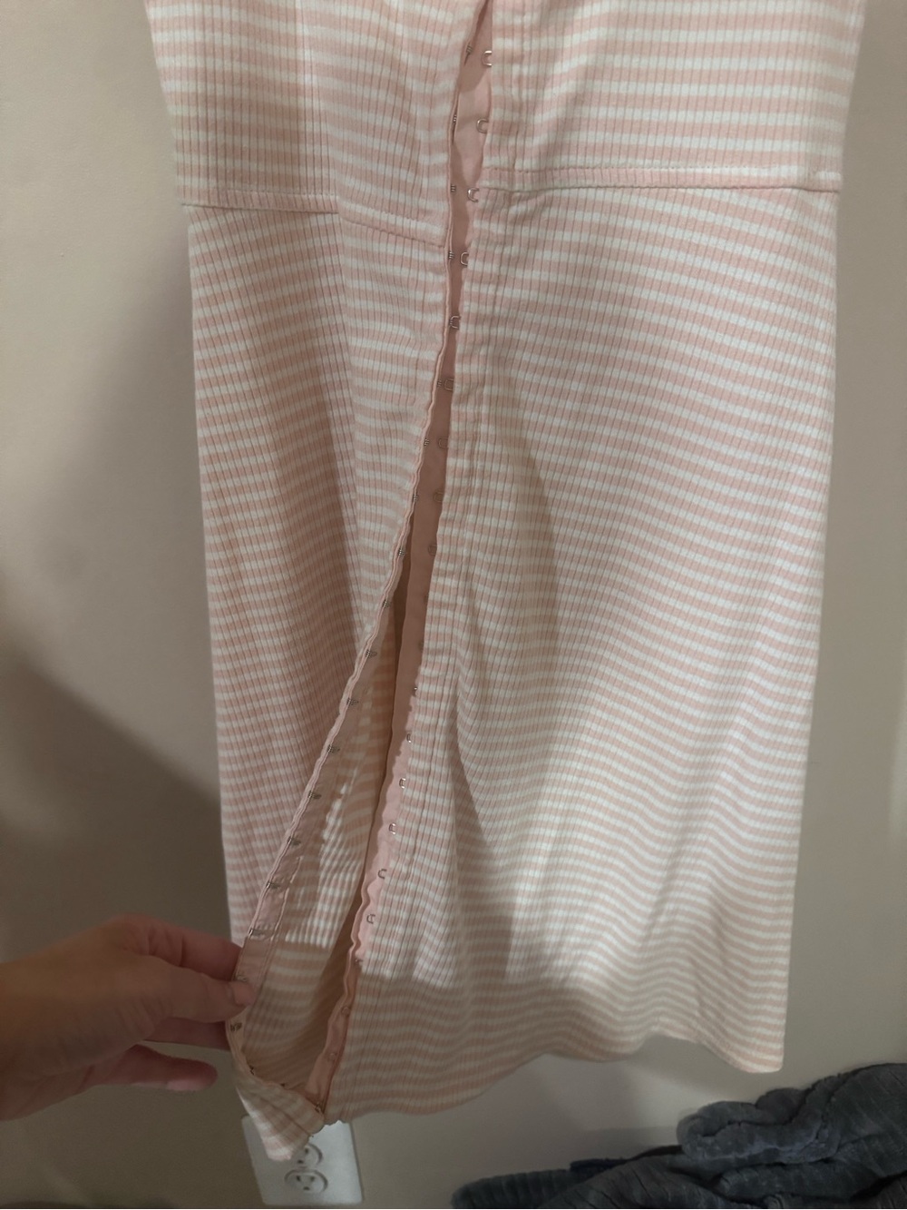 Forever 21 Light Pink- Button-Front Dress - Picture 2 of 5